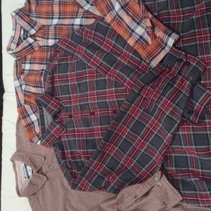 x4 Men's Flannel Shirt Lot (Three) - Size XXL